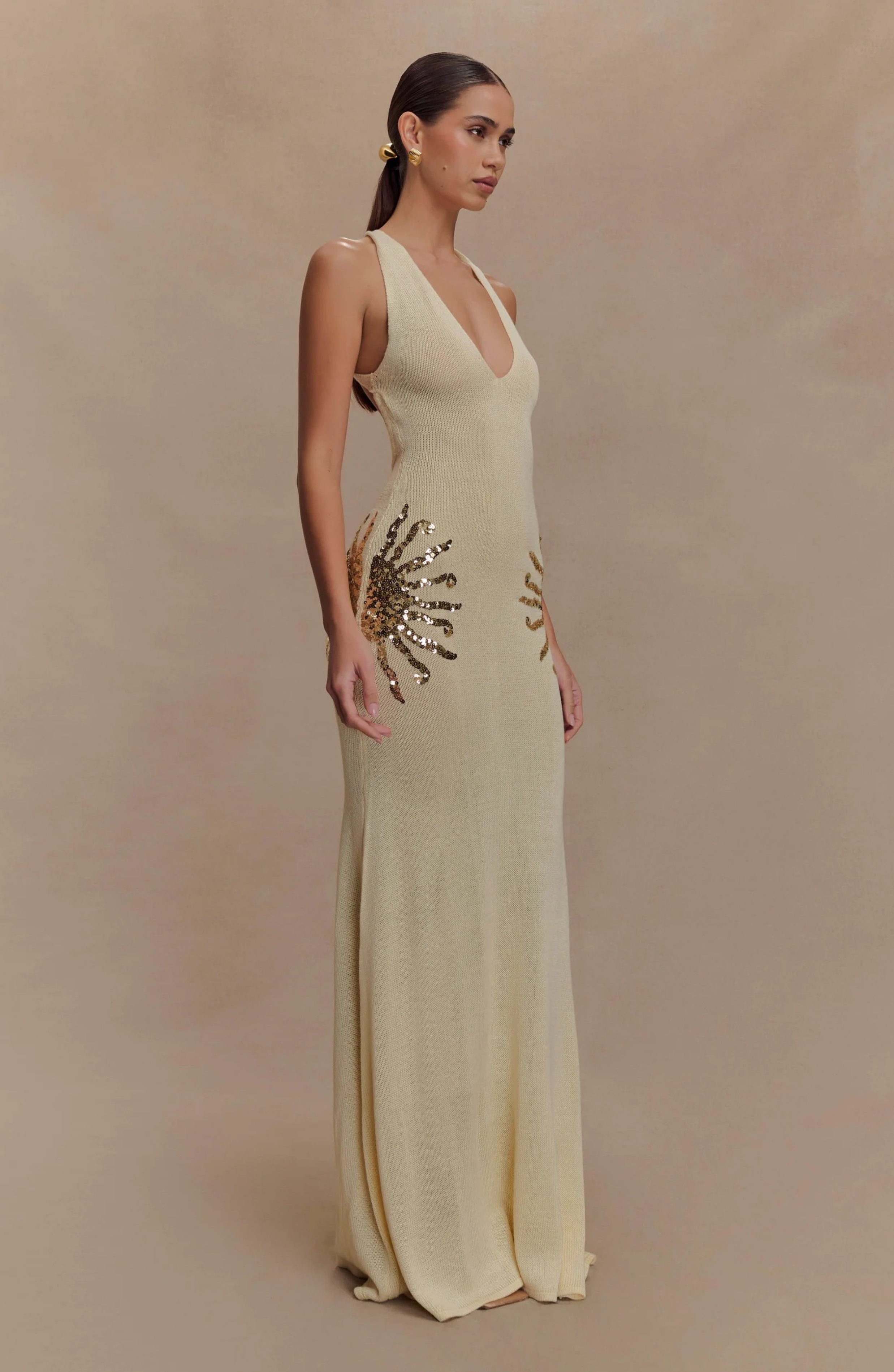 Capri Sea Gown Maxi Dress
