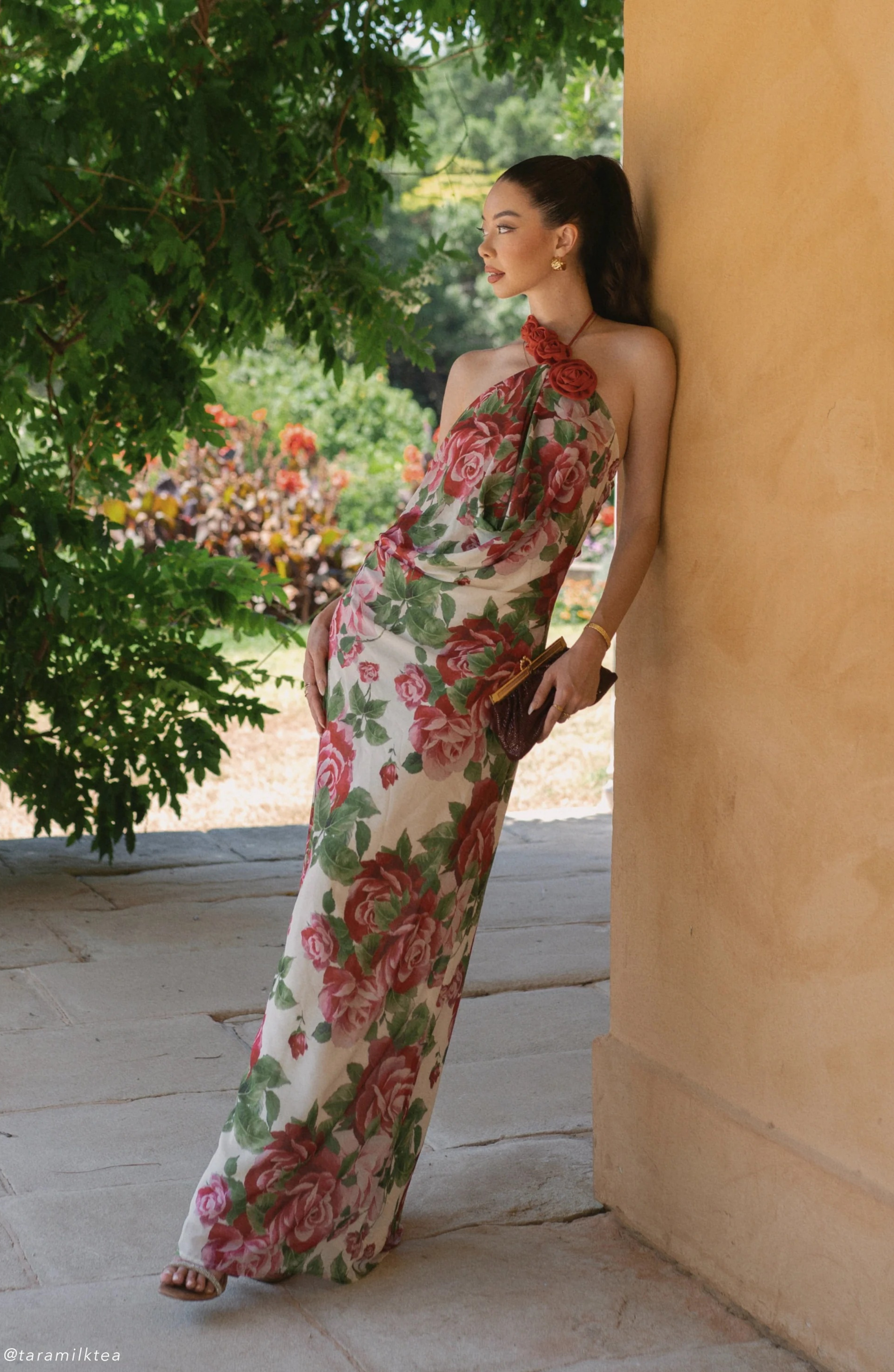 Paris Rose Gown Maxi Dress
