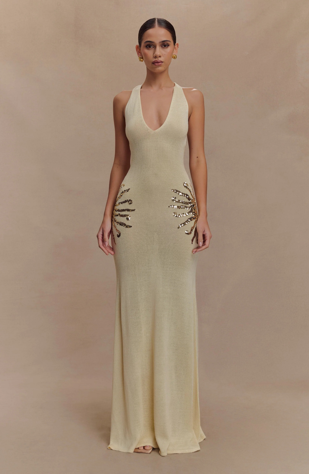 Capri Sea Gown Maxi Dress