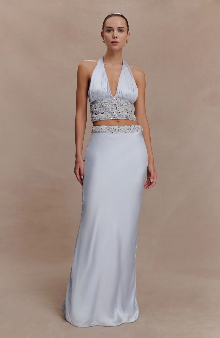 Clementine Embellished Halter Set