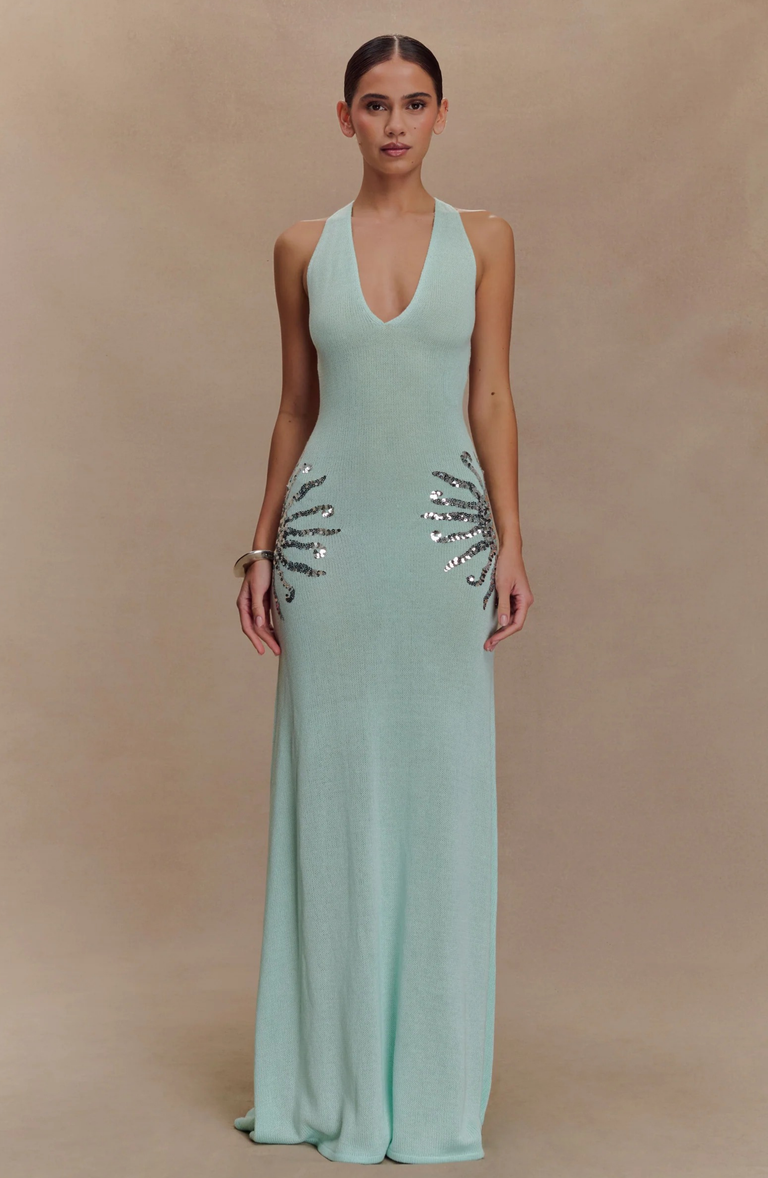 Capri Sea Gown Maxi Dress