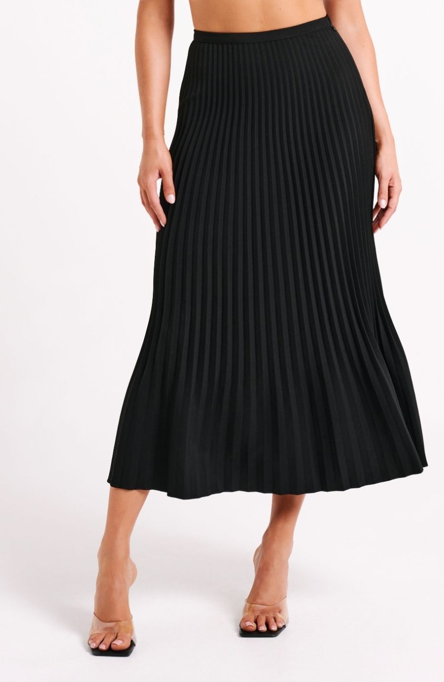 Twyla Pleated Suiting Maxi Skirt
