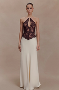 Milan Lace Ivory Maxi Dress