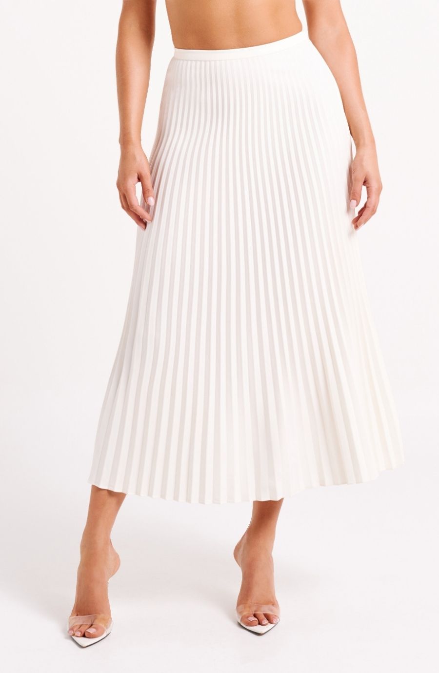 Twyla Pleated Suiting Maxi Skirt