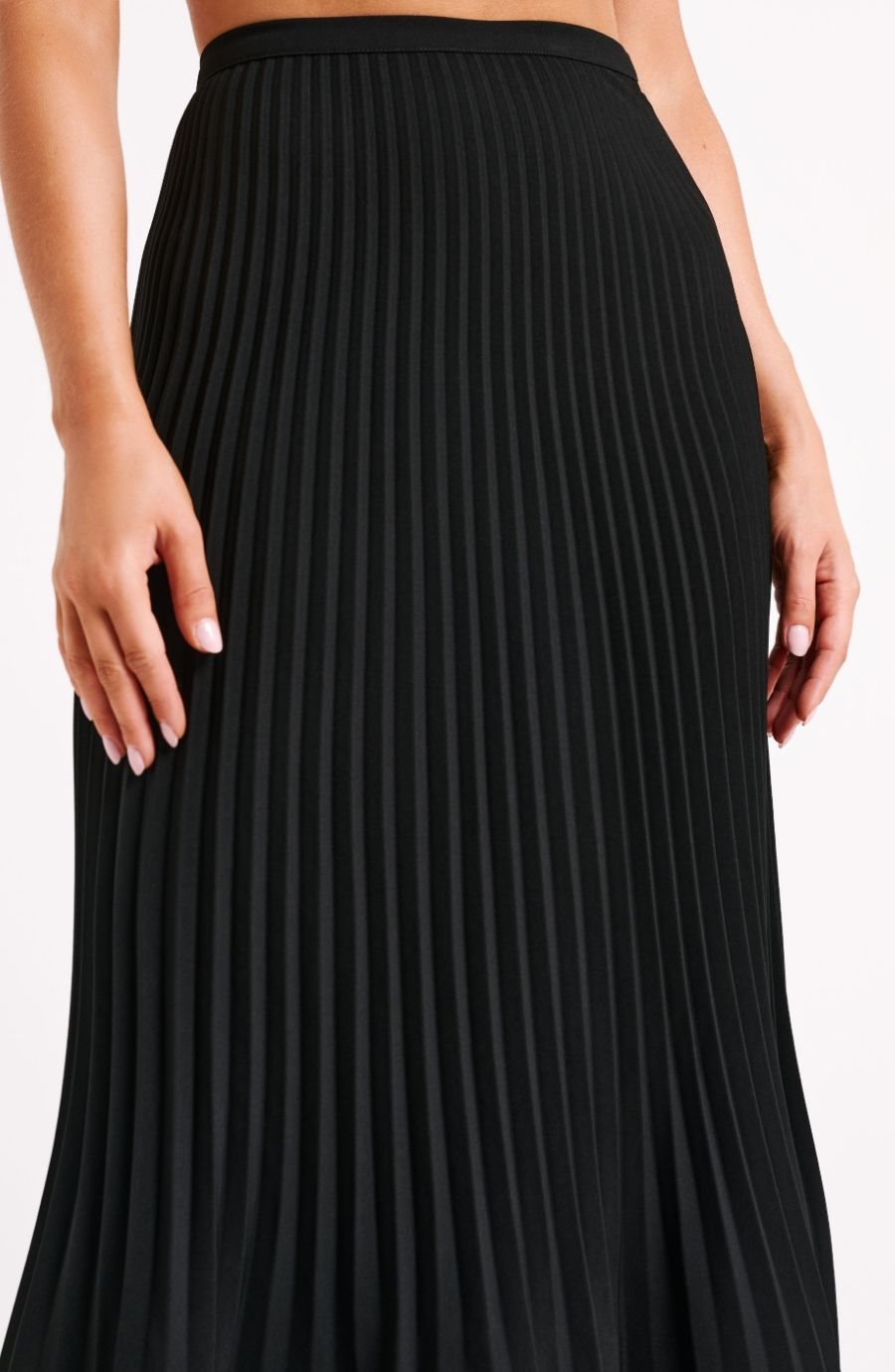 Twyla Pleated Suiting Maxi Skirt