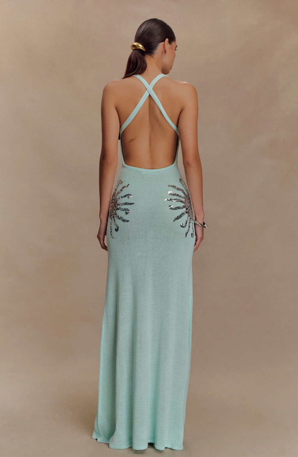 Capri Sea Gown Maxi Dress