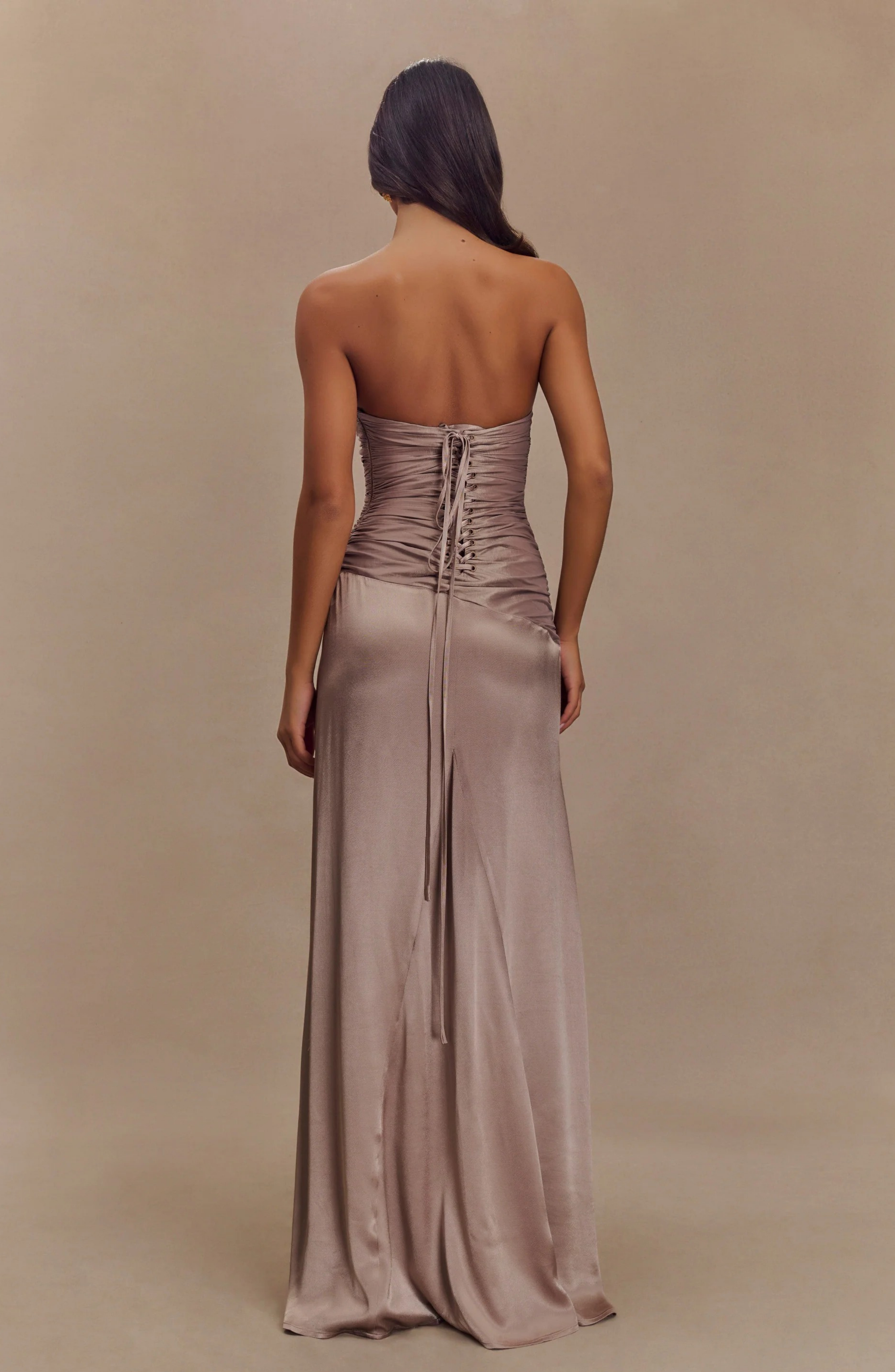 Monaco Nude Gown Maxi Dress