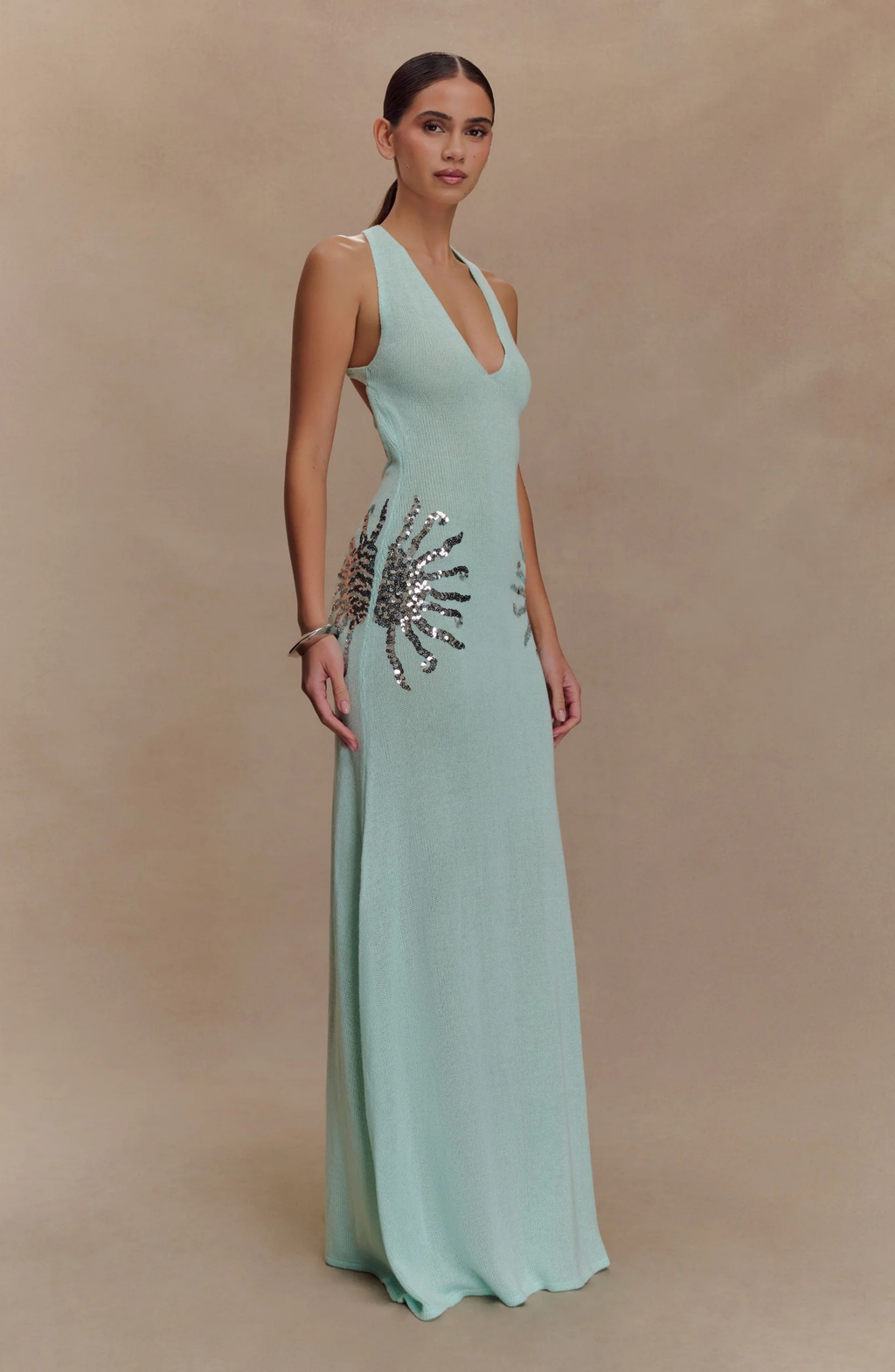 Capri Sea Gown Maxi Dress