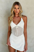 Siren Weave Halter Knit Bodycon Mini Dress