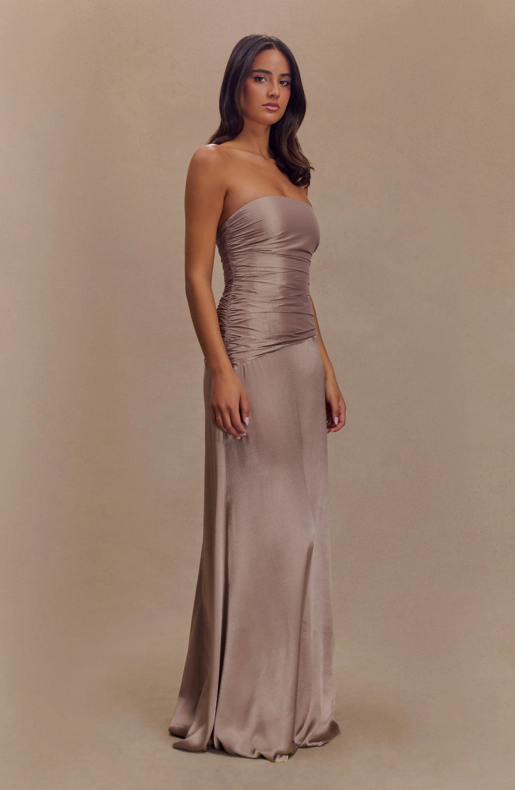 Monaco Nude Gown Maxi Dress
