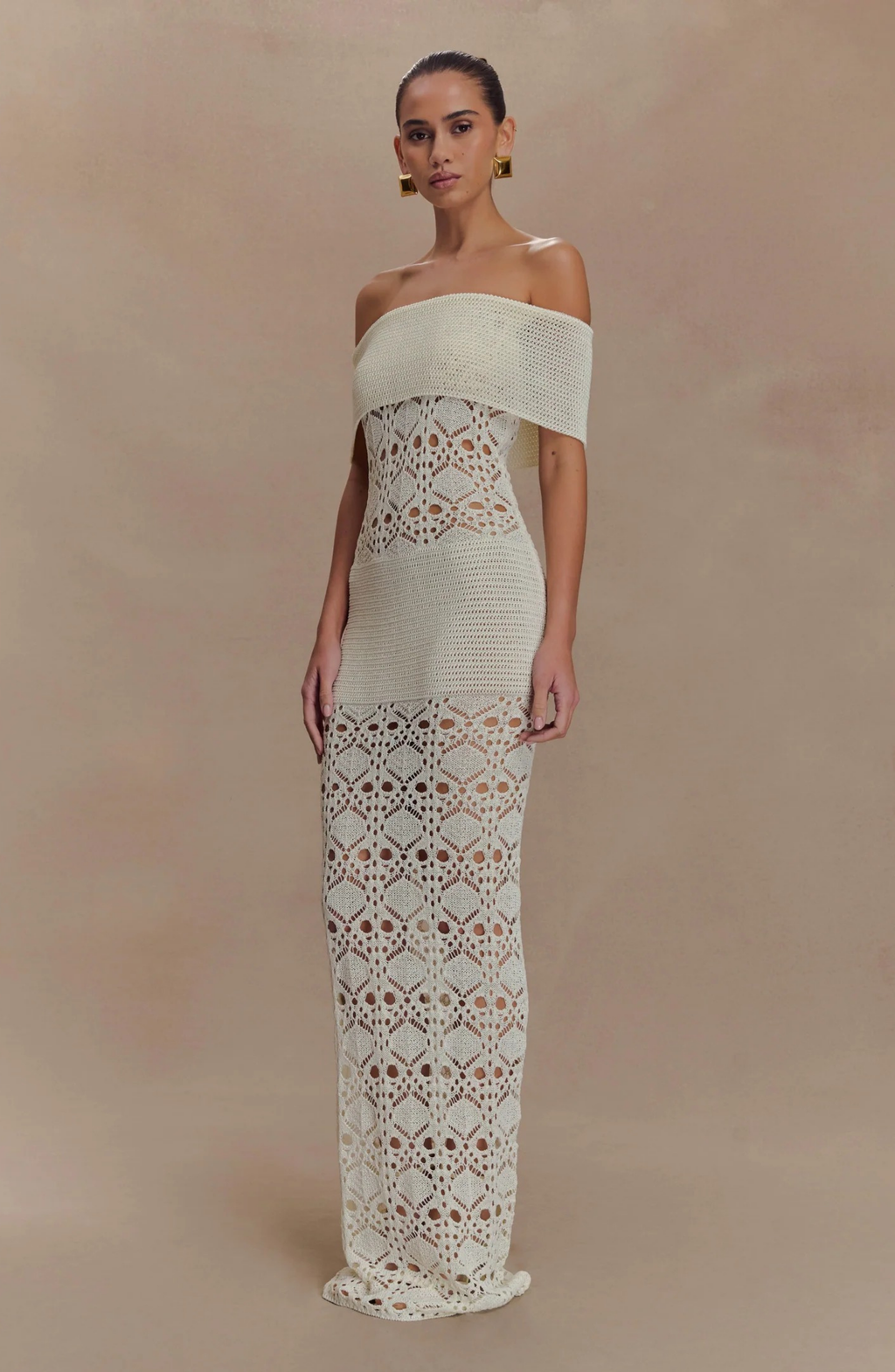 Mykonos Ivory Gown Maxi Dress
