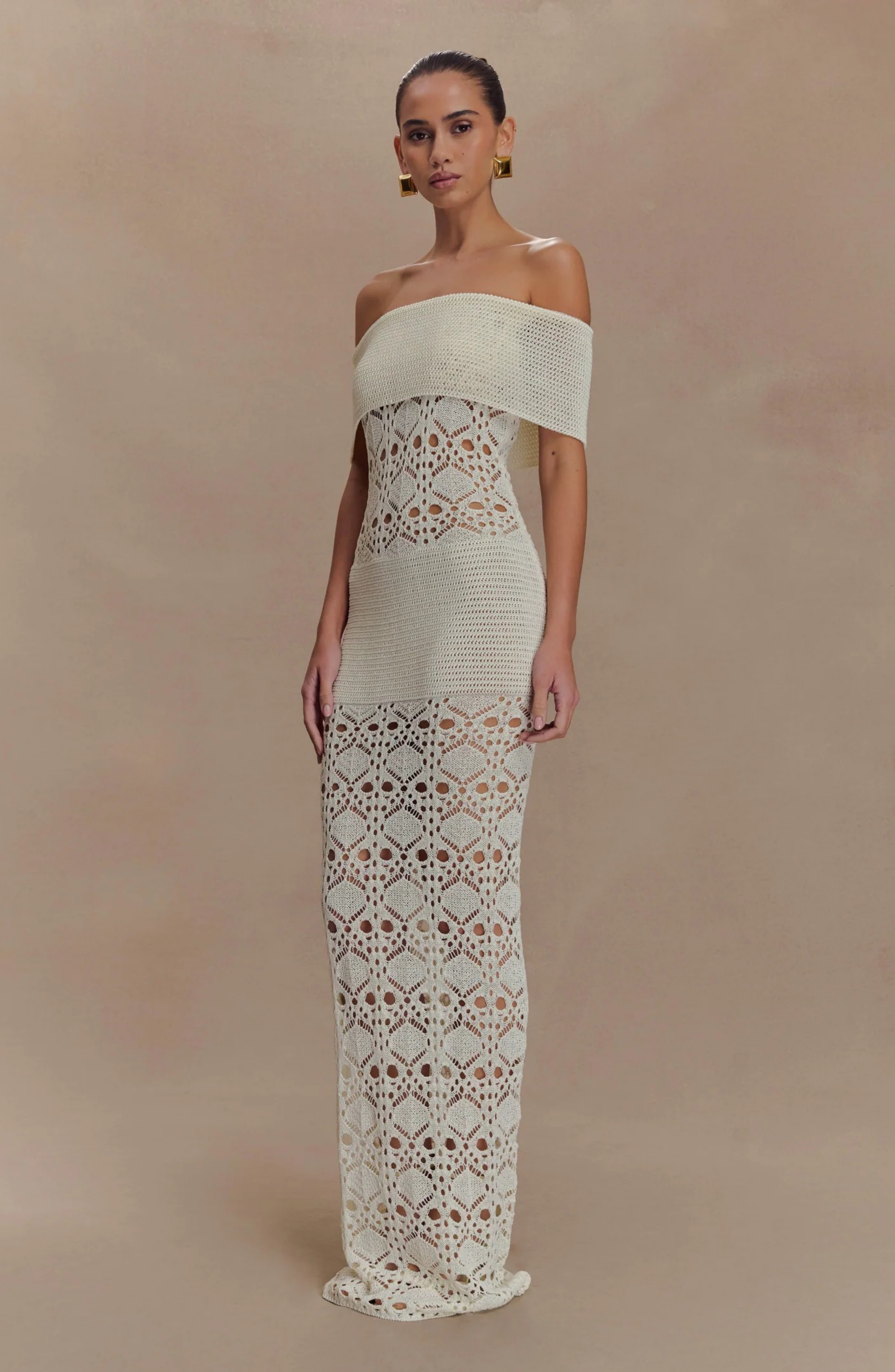 Mykonos Ivory Gown Maxi Dress
