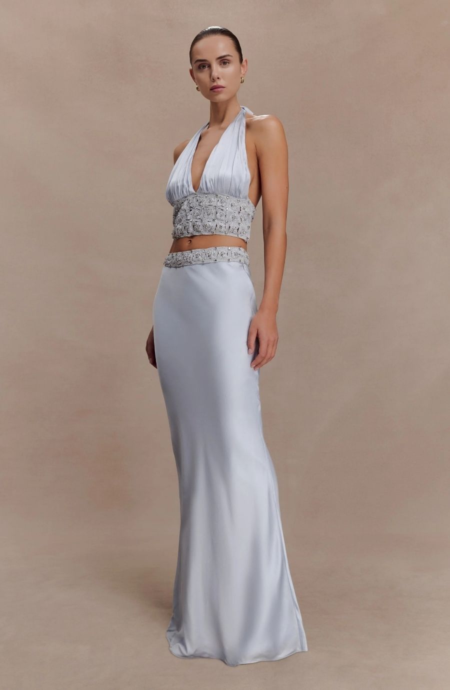 Clementine Embellished Halter Set