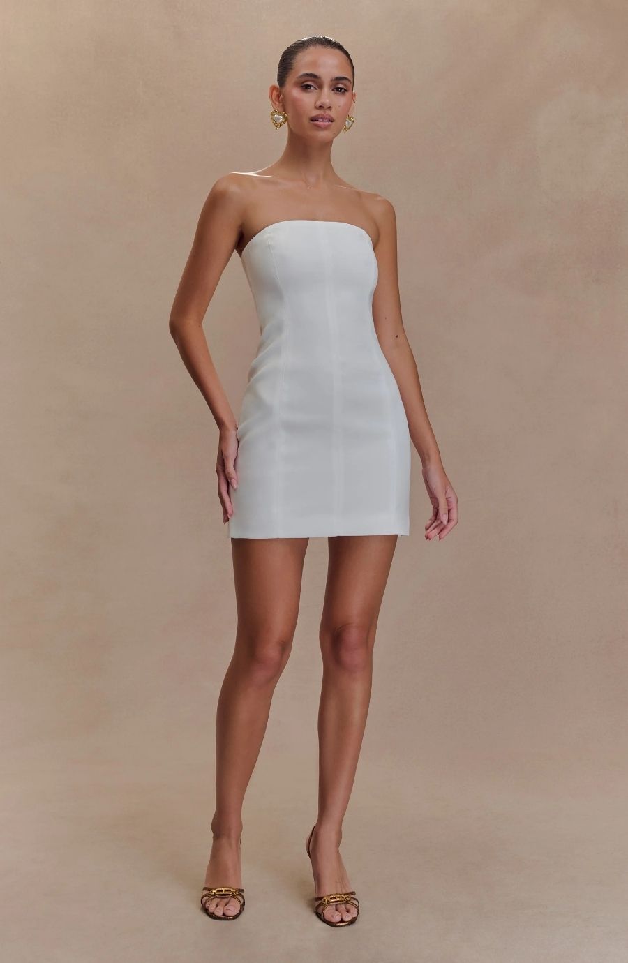 Muse Strapless Sculpted Bodycon Mini Dress