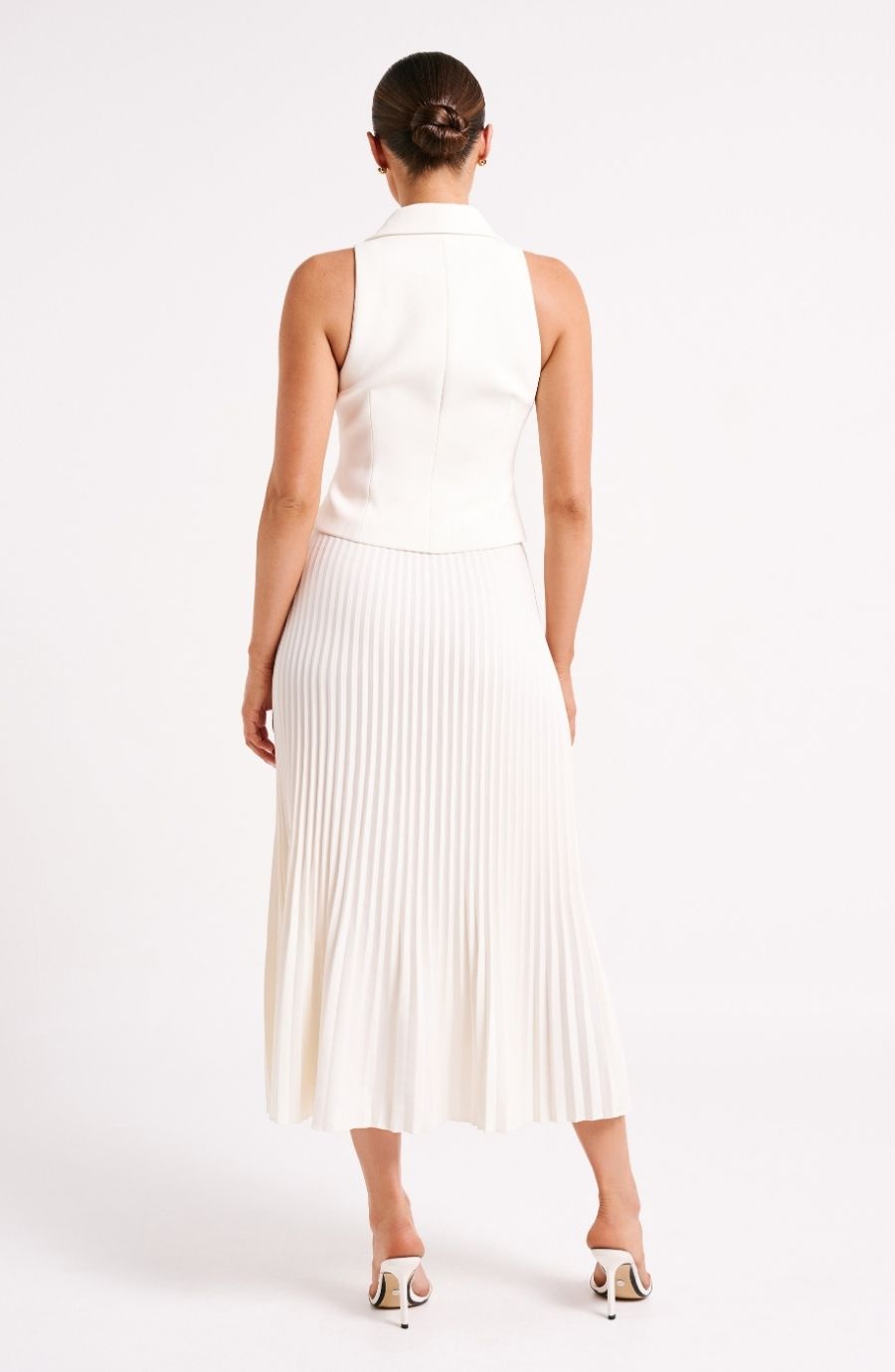 Twyla Pleated Suiting Maxi Skirt