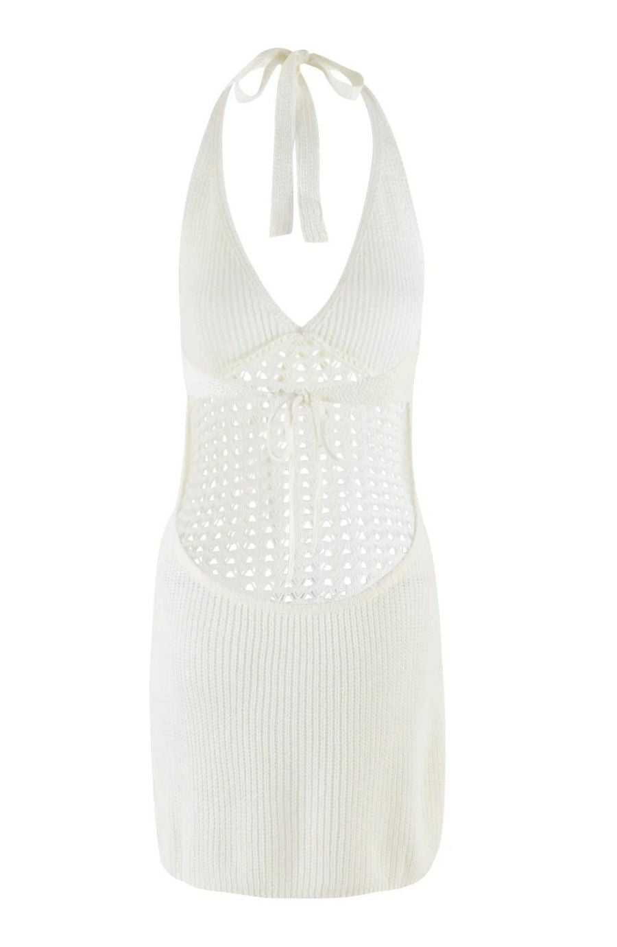 Siren Weave Halter Knit Bodycon Mini Dress