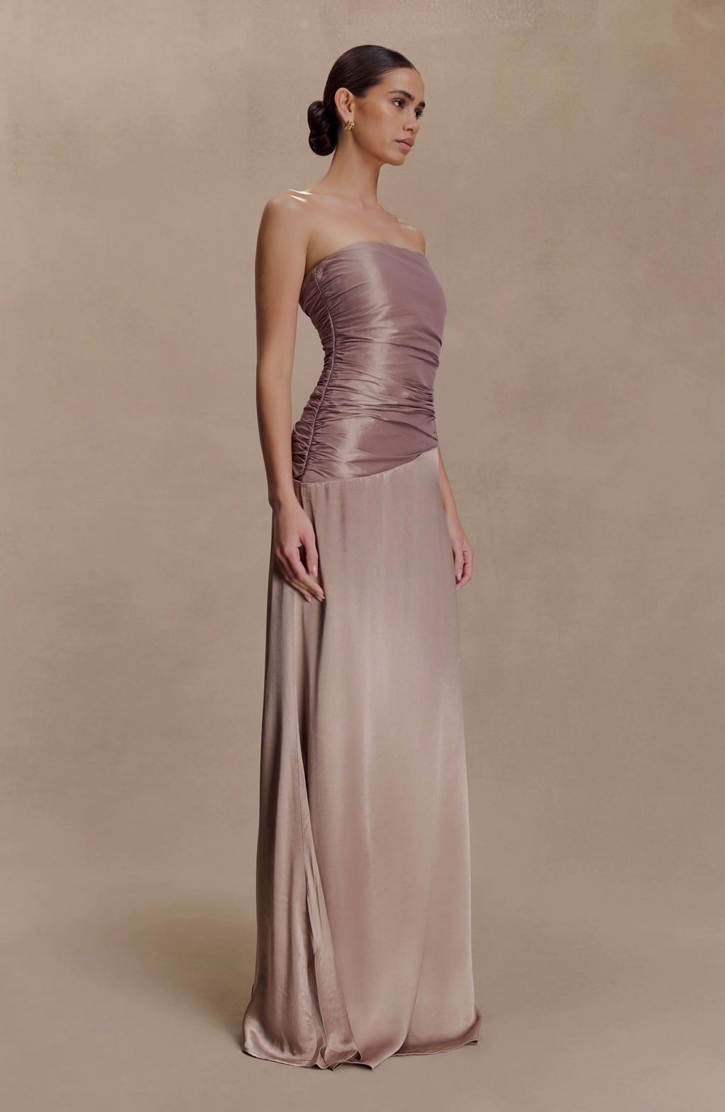 Monaco Nude Gown Maxi Dress