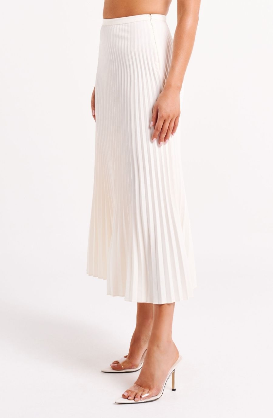 Twyla Pleated Suiting Maxi Skirt
