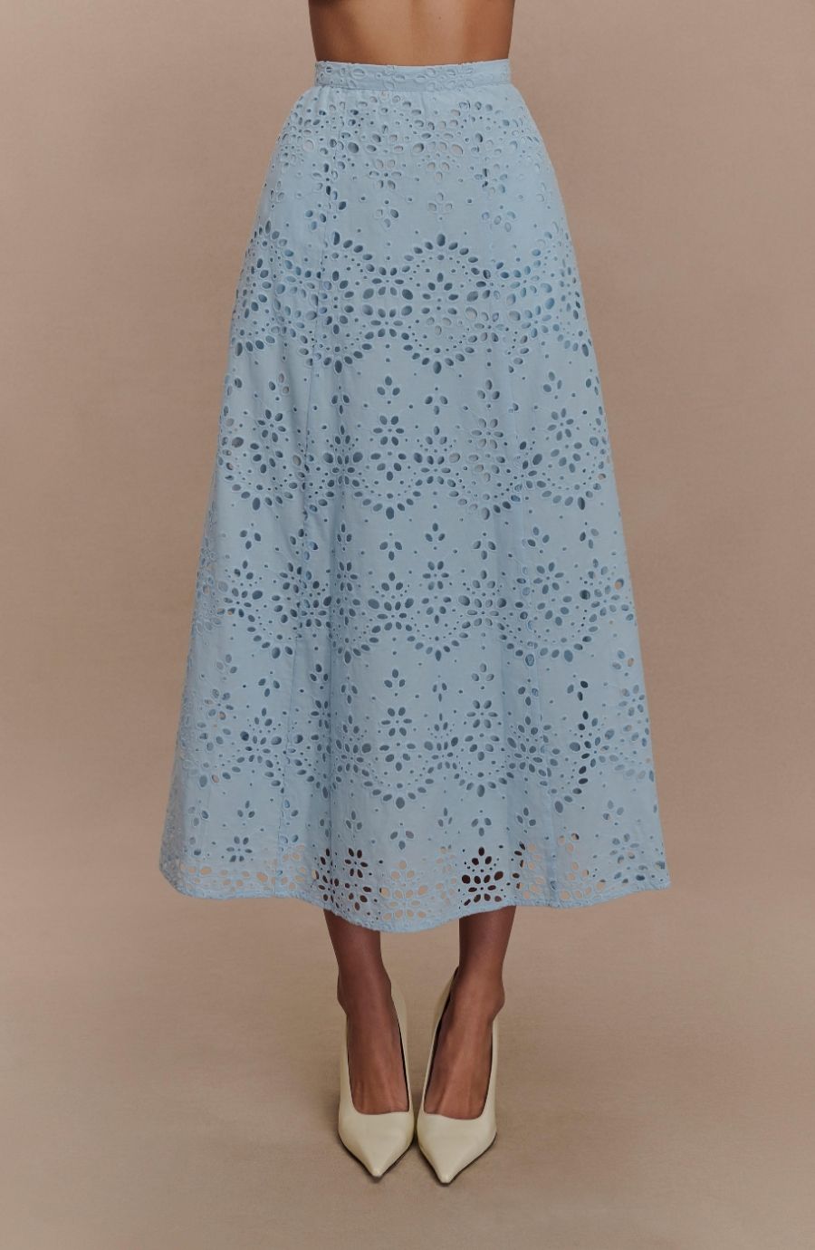 Arla Broderie Midi Skirt