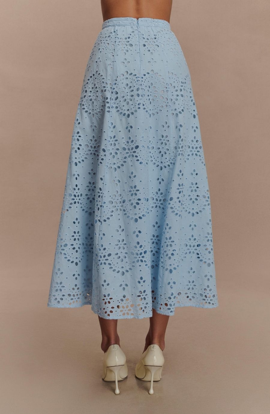 Arla Broderie Midi Skirt