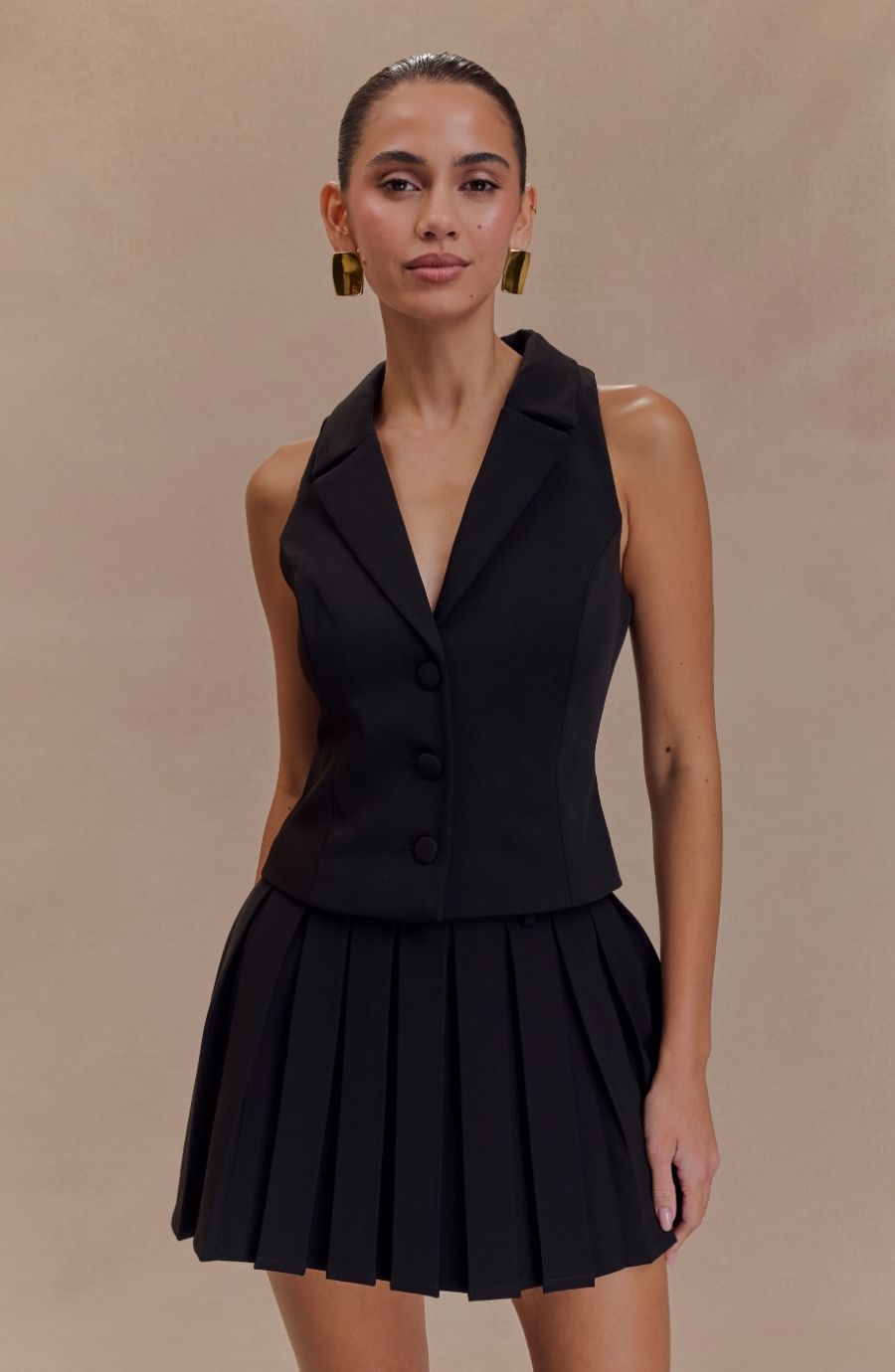 Mura Pleated Mini Skirt