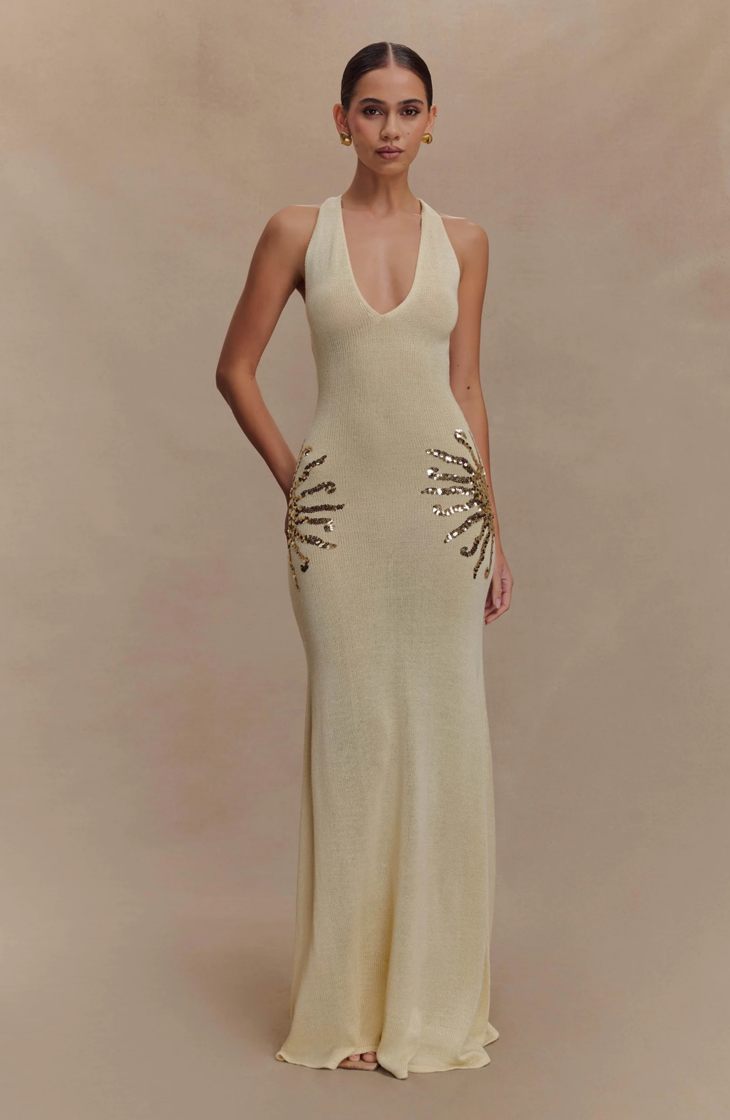 Capri Sea Gown Maxi Dress