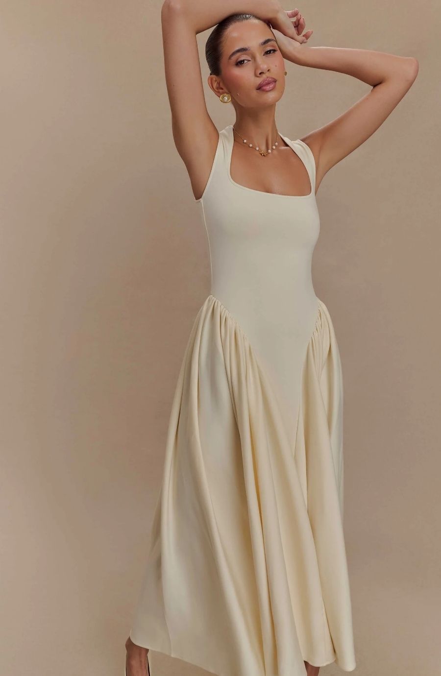 Sharon Scuba Jersey Midi Dress