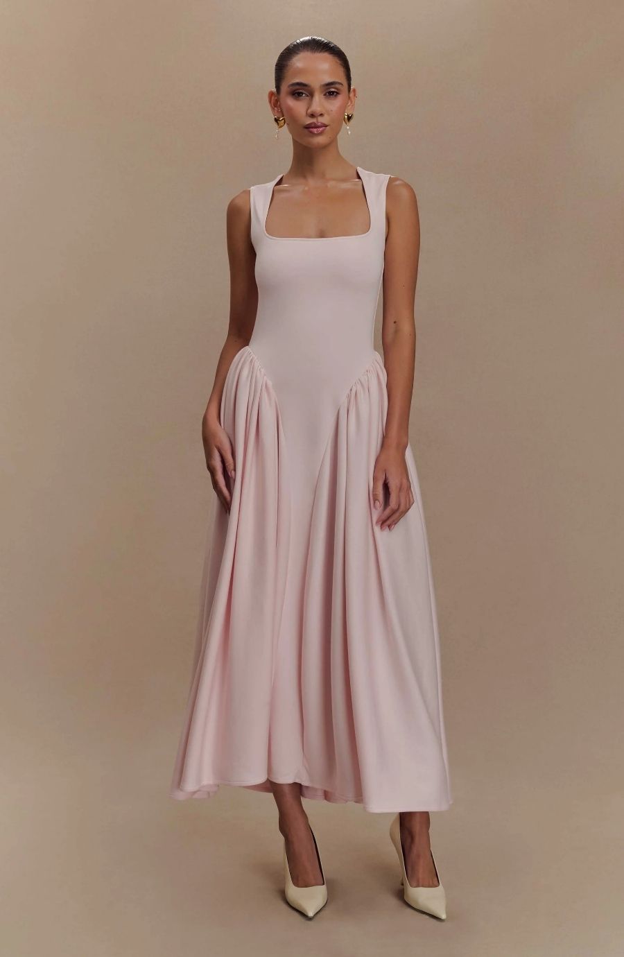 Sharon Scuba Jersey Midi Dress