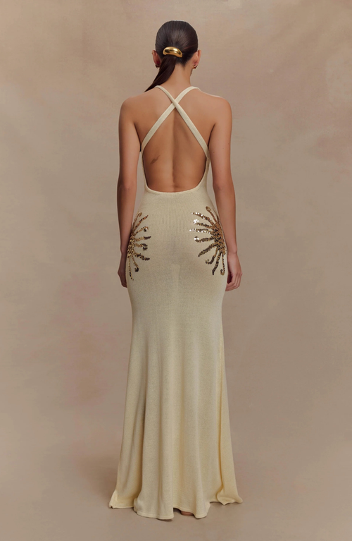 Capri Sea Gown Maxi Dress